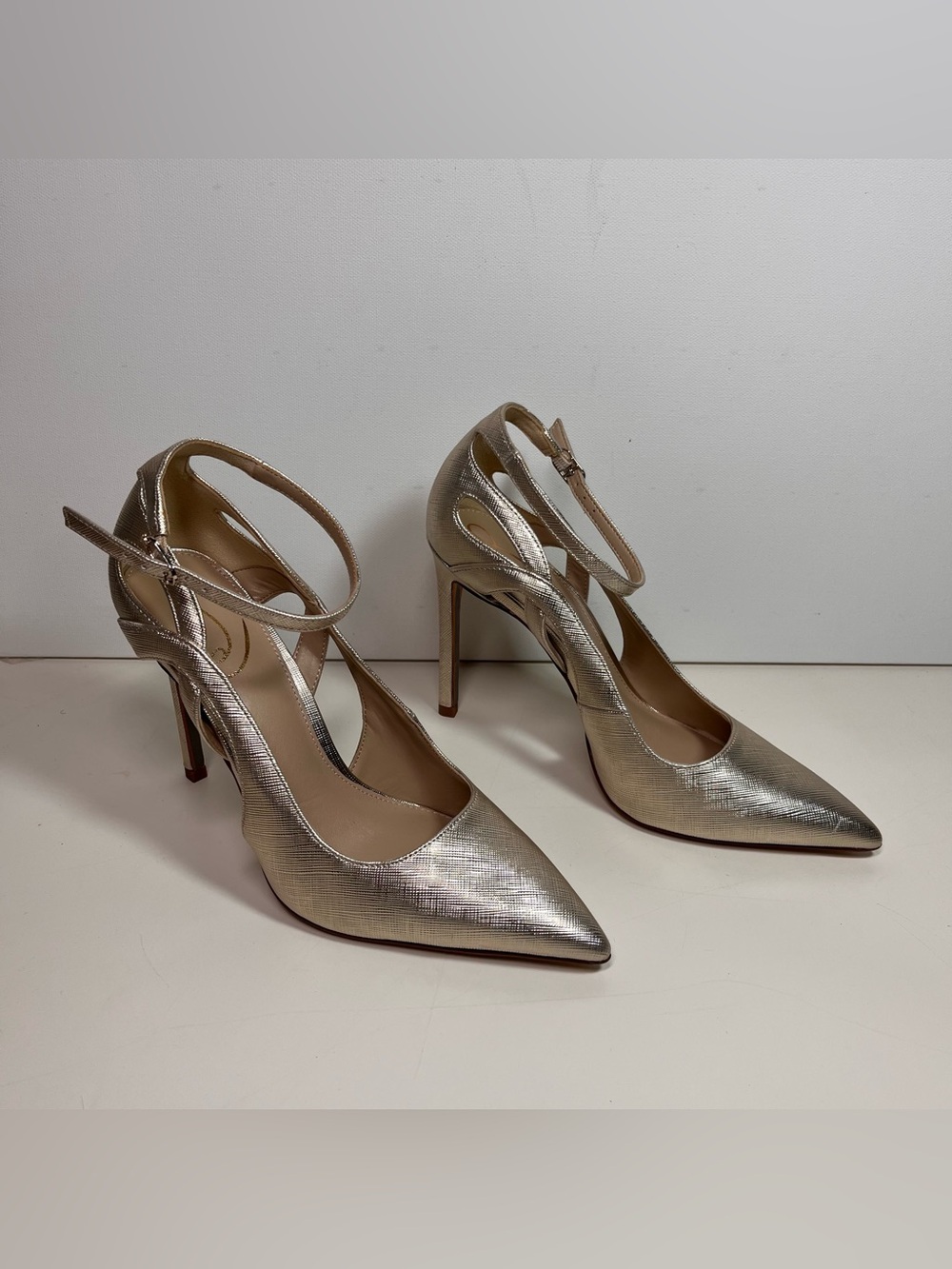Sam Edelman Adelisa Ankle-Strap Pointed-Toe Pumps